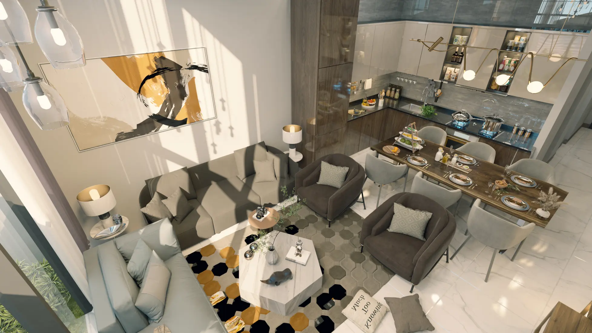 Semi-furnished finishing 4