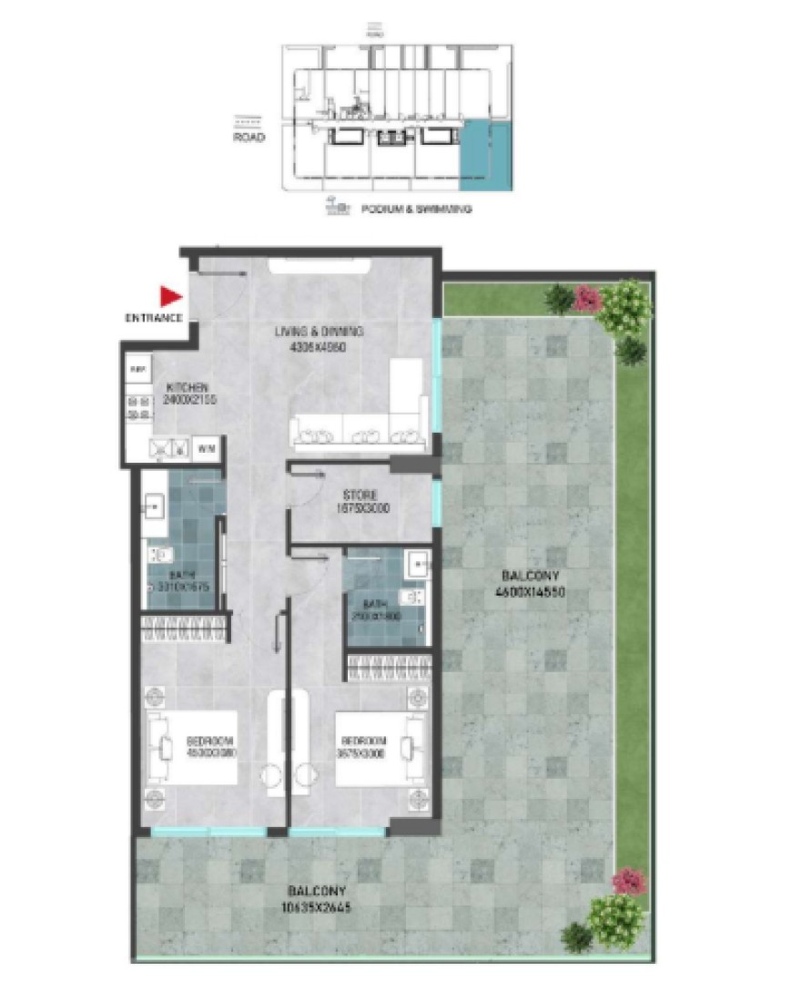 2 Bedrooms in Viani
