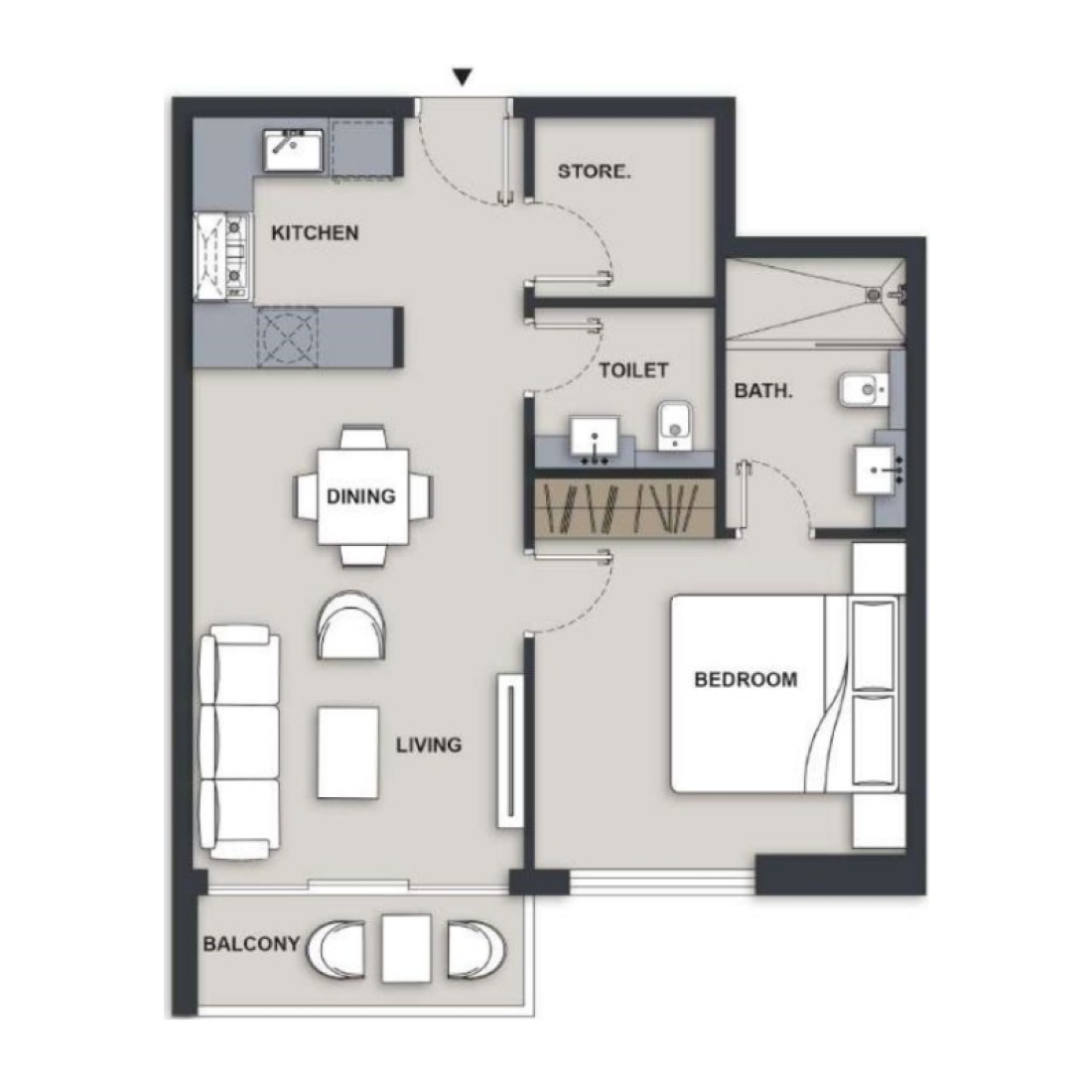 1 Bedroom in Maison Elysee III