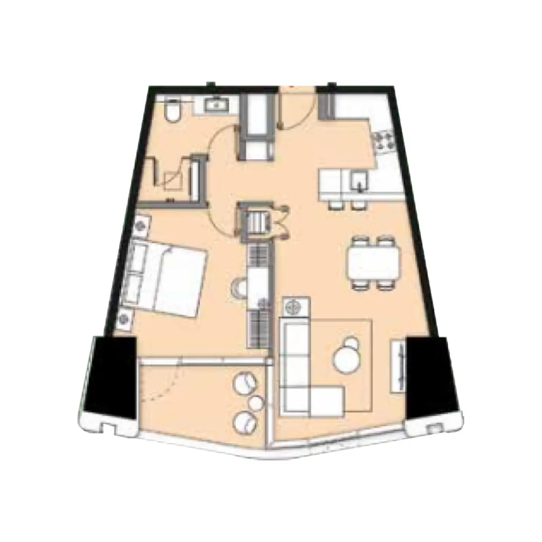 1 Bedroom in LIV Lux