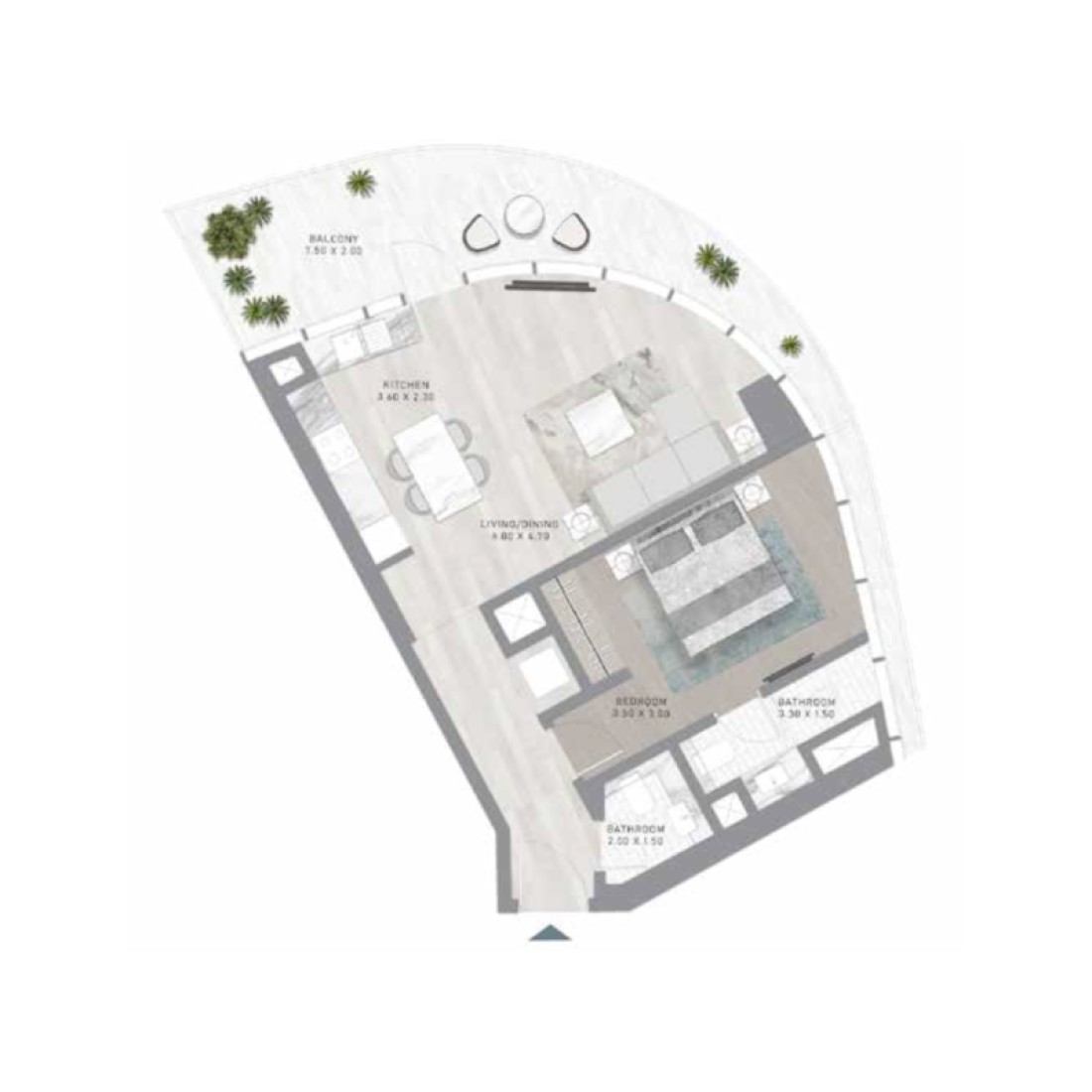 1 Bedroom in Canal Heights II
