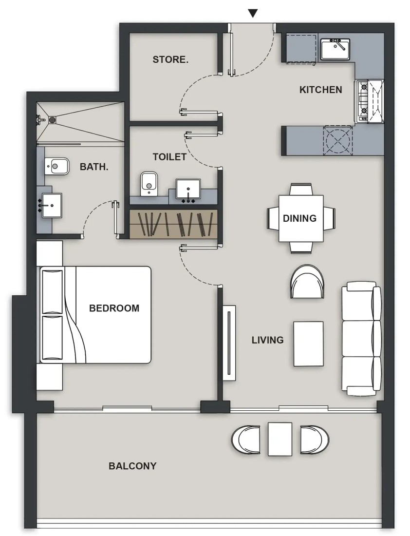 1 Bedroom in Maison Elysee III