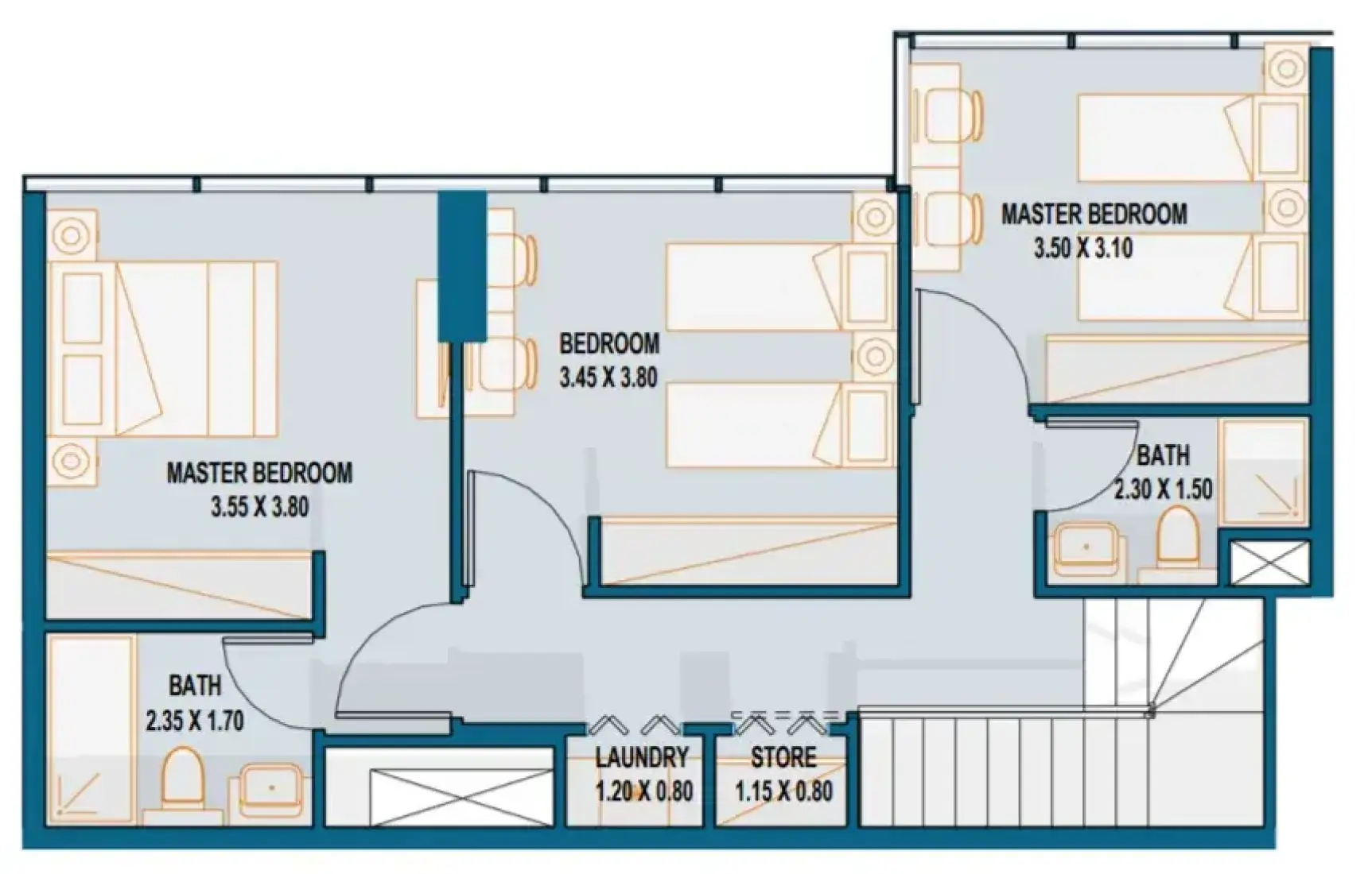 4 Bedrooms in Reportage Tower