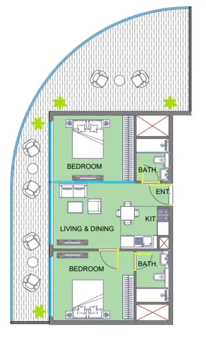 2 Bedrooms in Colibri Views