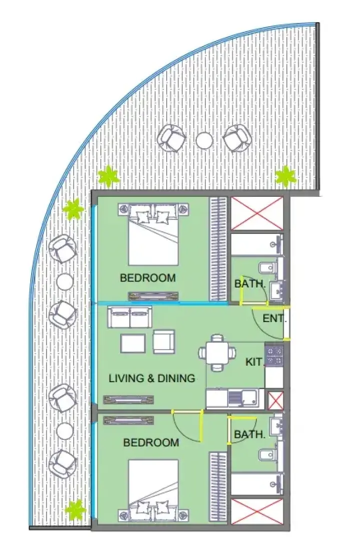 2 Bedrooms in Colibri Views
