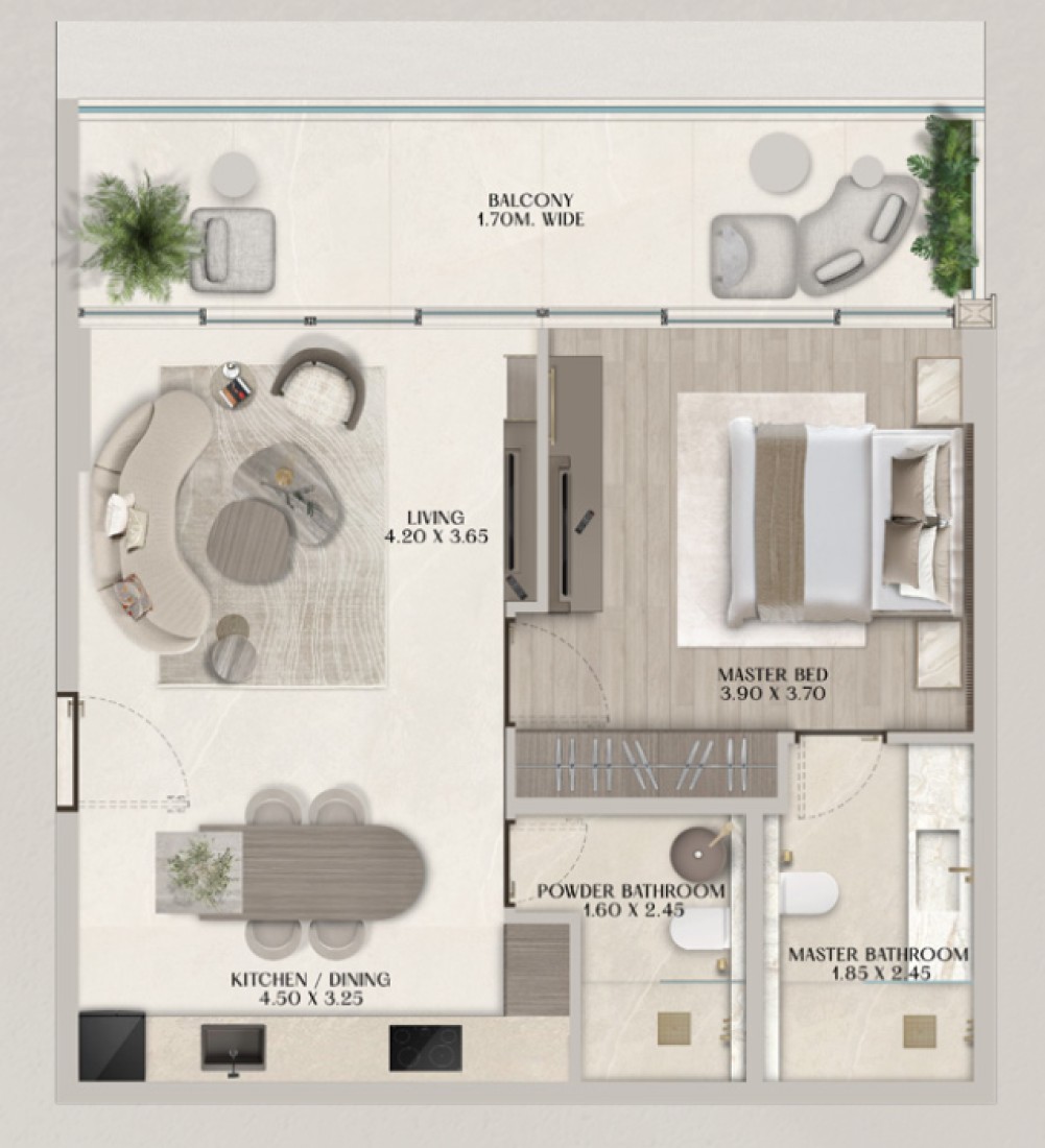 1 Bedroom in Soleva Beach Residence