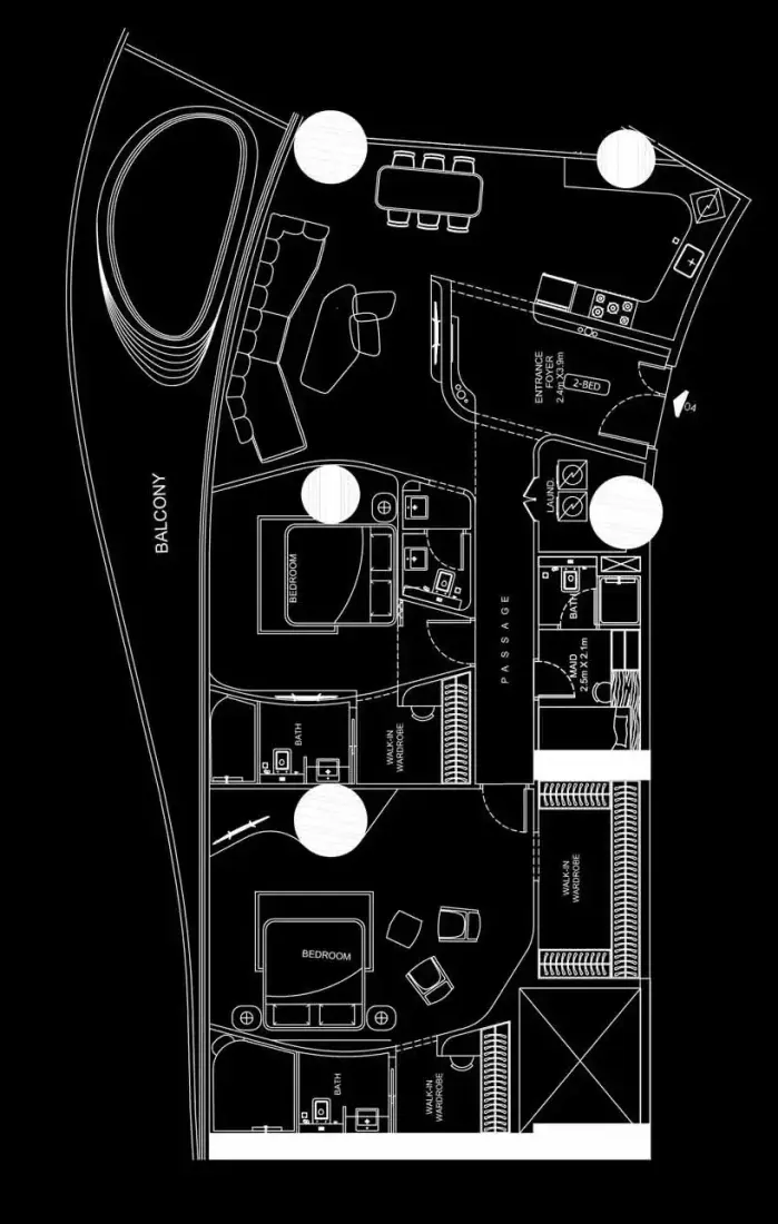 2 Bedrooms in Bugatti Residences
