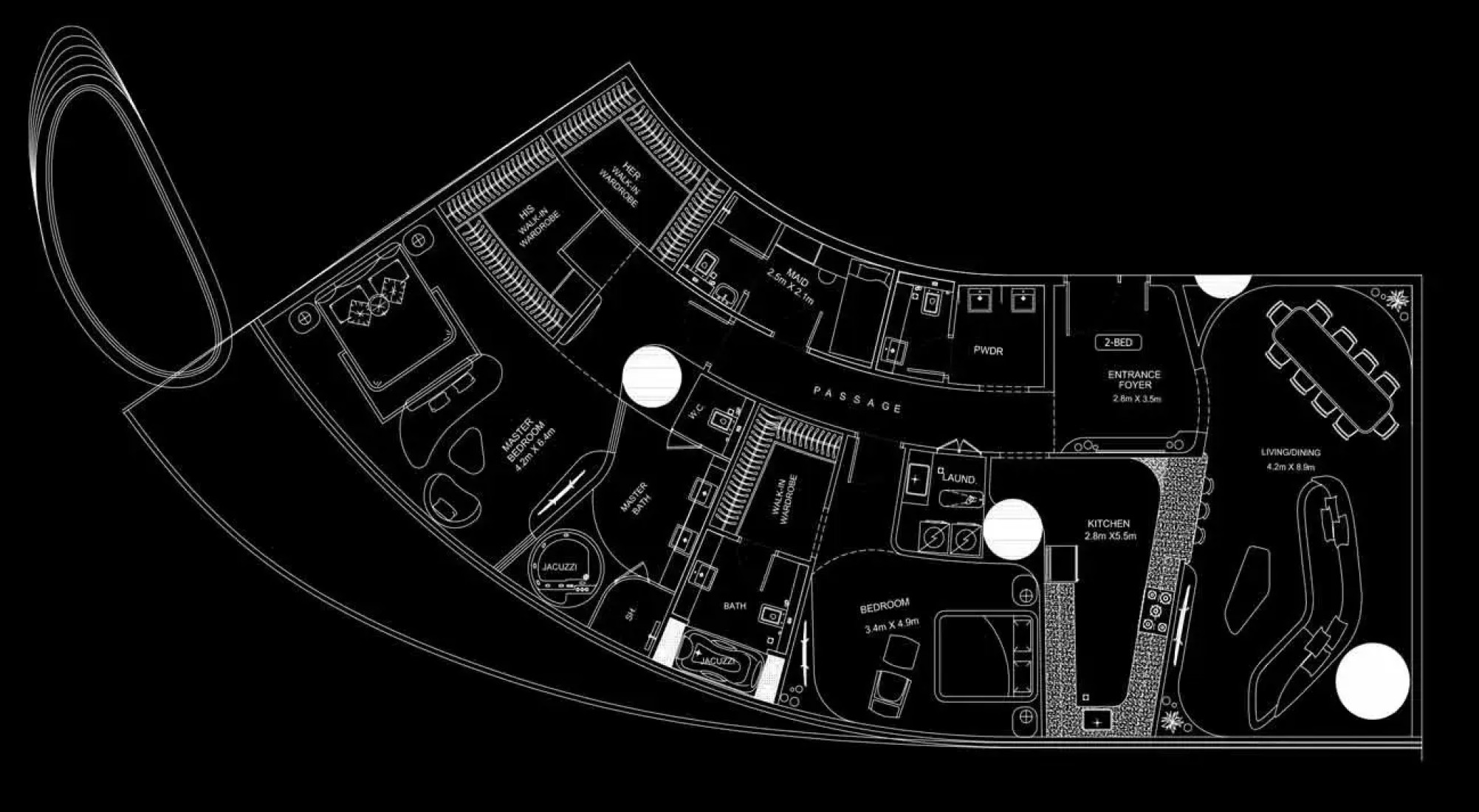 2 Bedrooms in Bugatti Residences