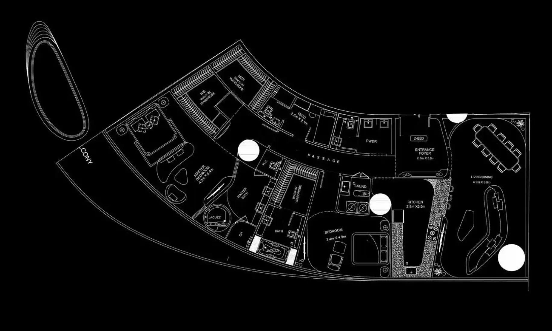2 Bedrooms in Bugatti Residences