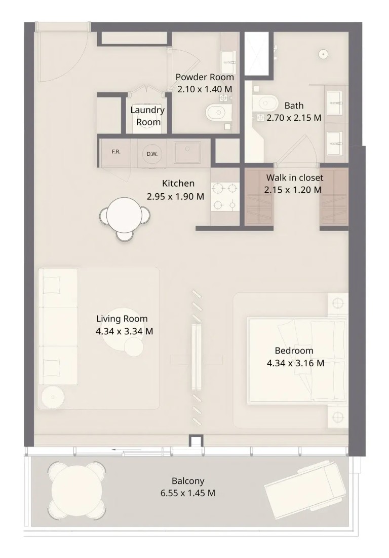1 Bathroom
