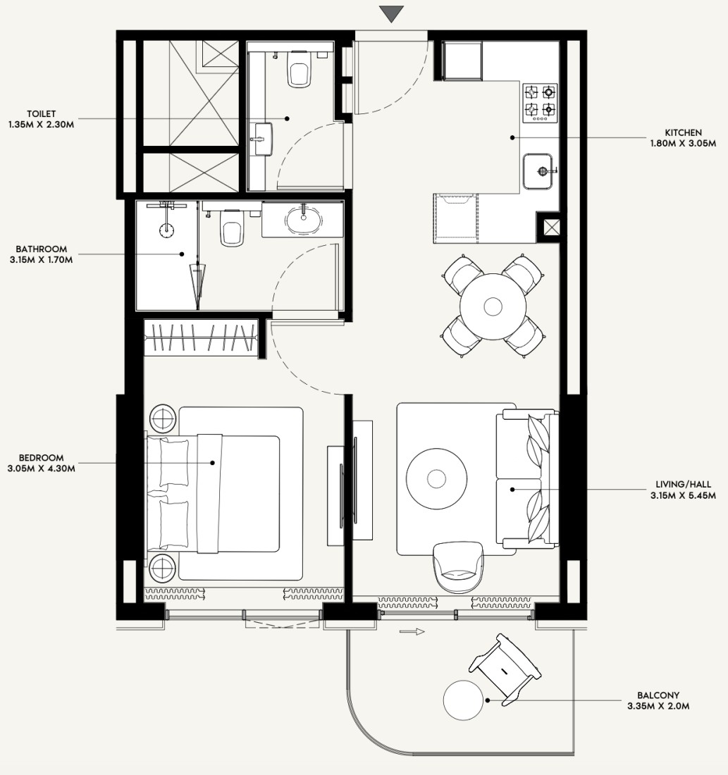 1 Bedroom in Azizi Venice 13