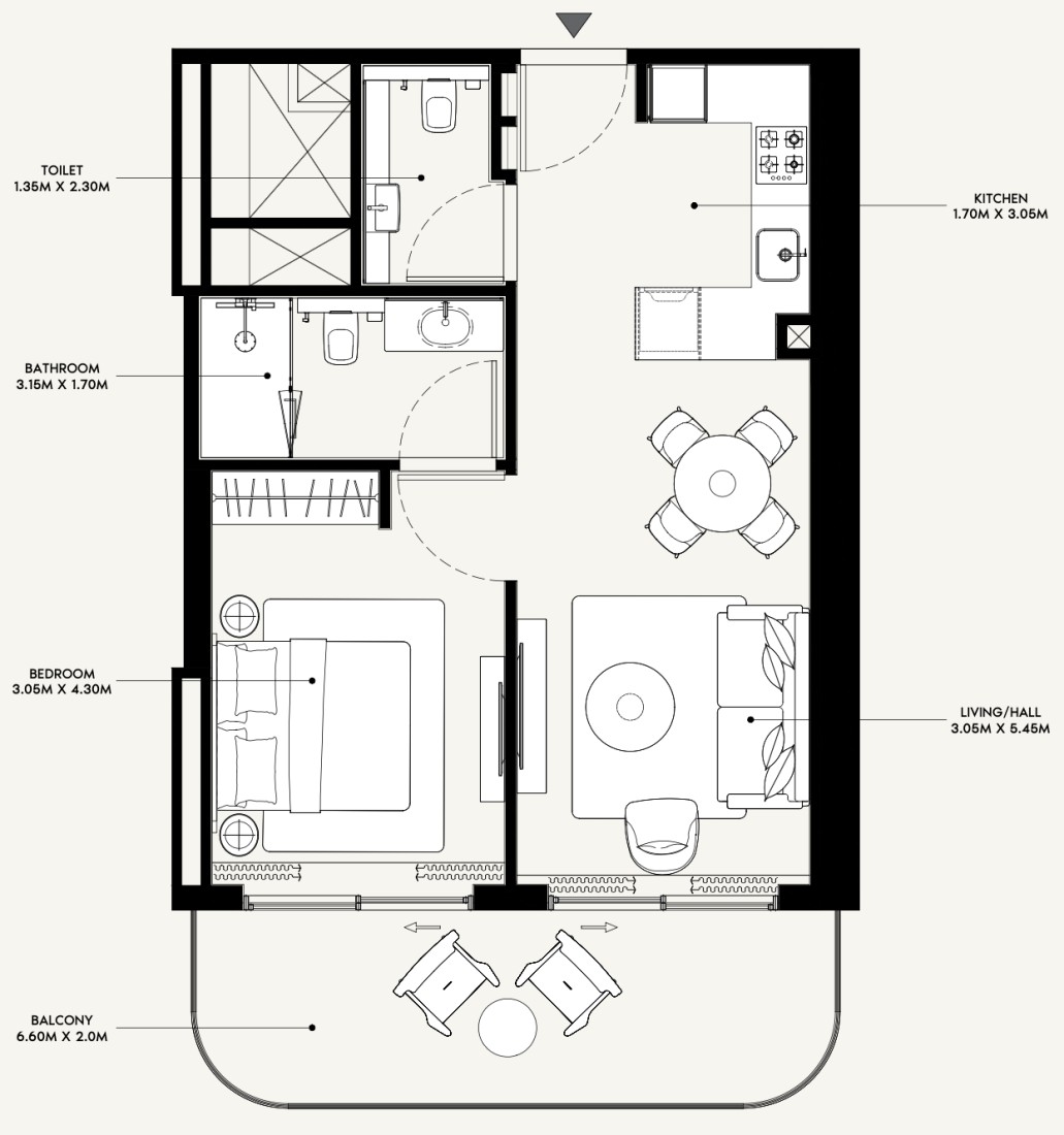 1 Bedroom in Azizi Venice 13