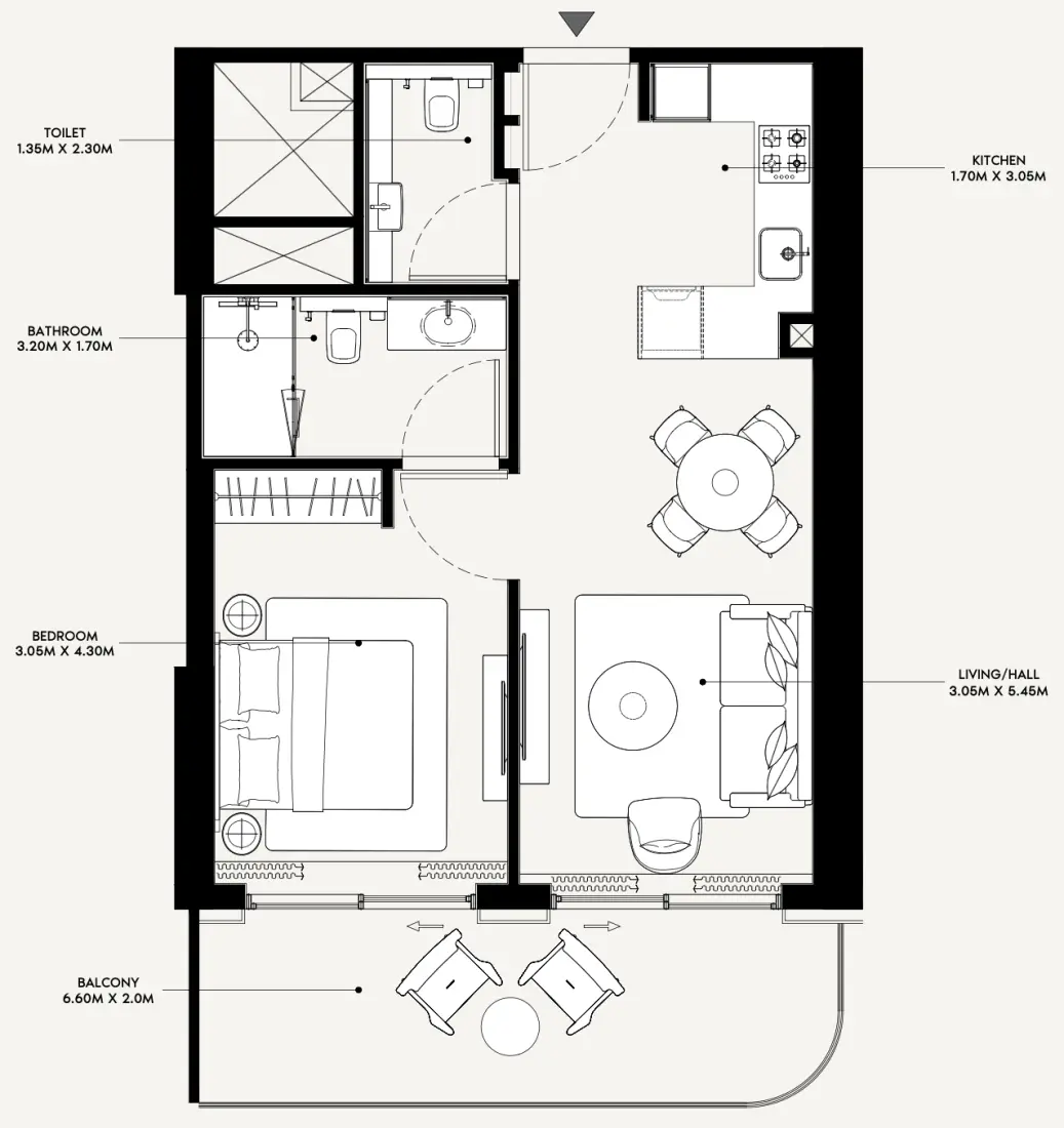 1 Bedroom in Azizi Venice 13