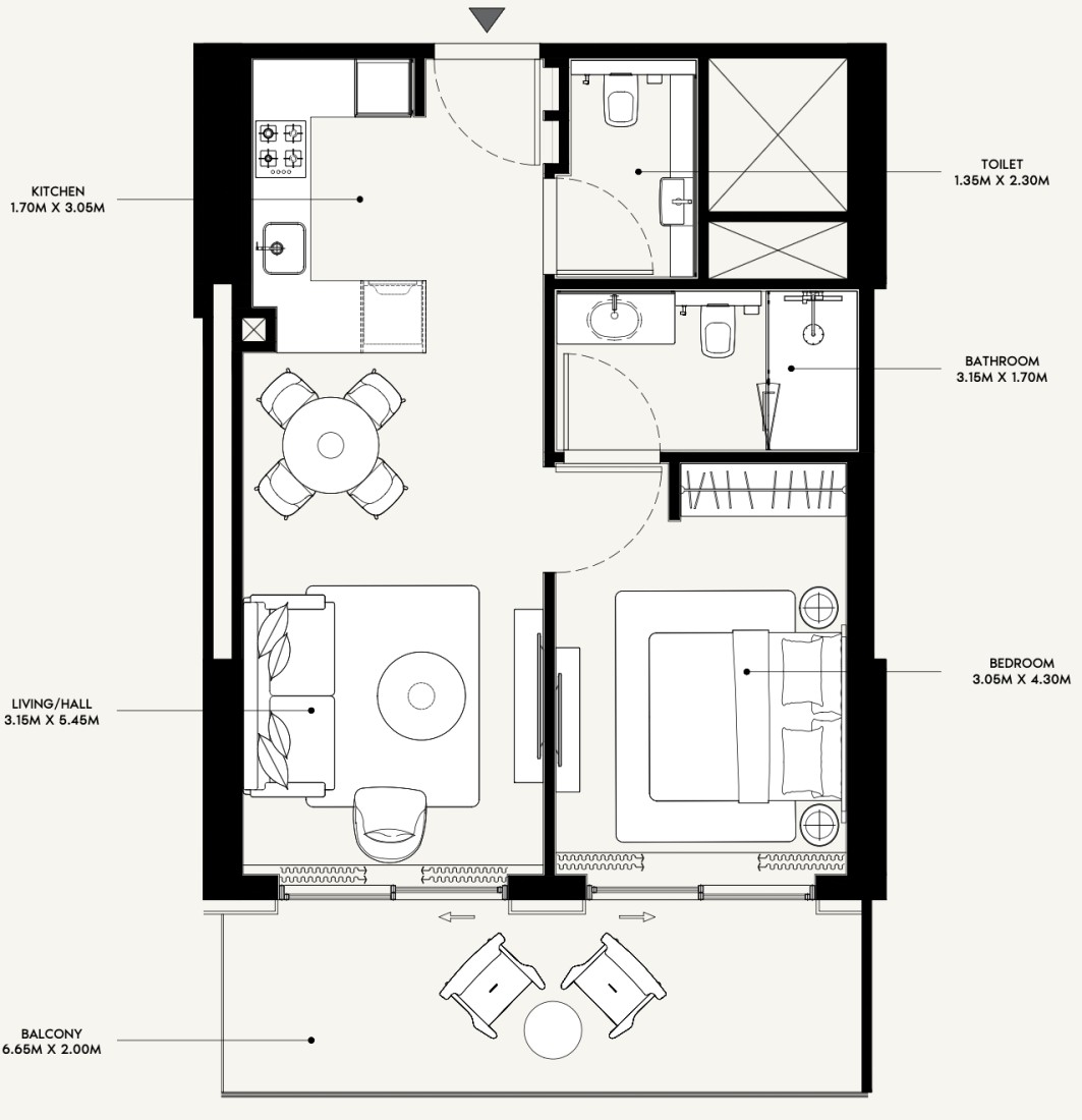 1 Bedroom in Azizi Venice 13