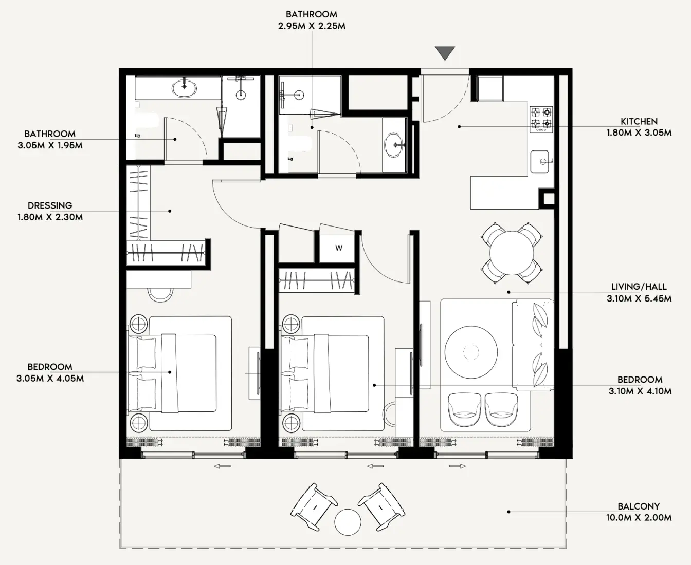 2 Bedrooms in Azizi Venice 13