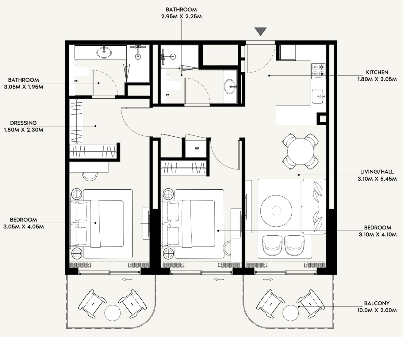 2 Bedrooms in Azizi Venice 13