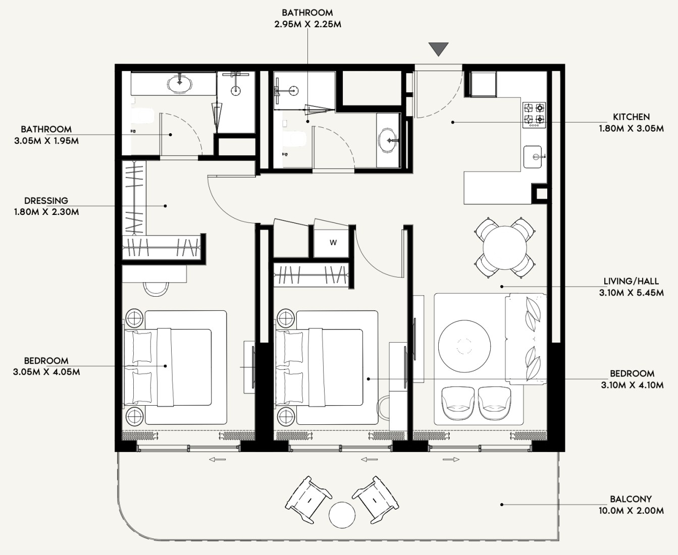 2 Bedrooms in Azizi Venice 13