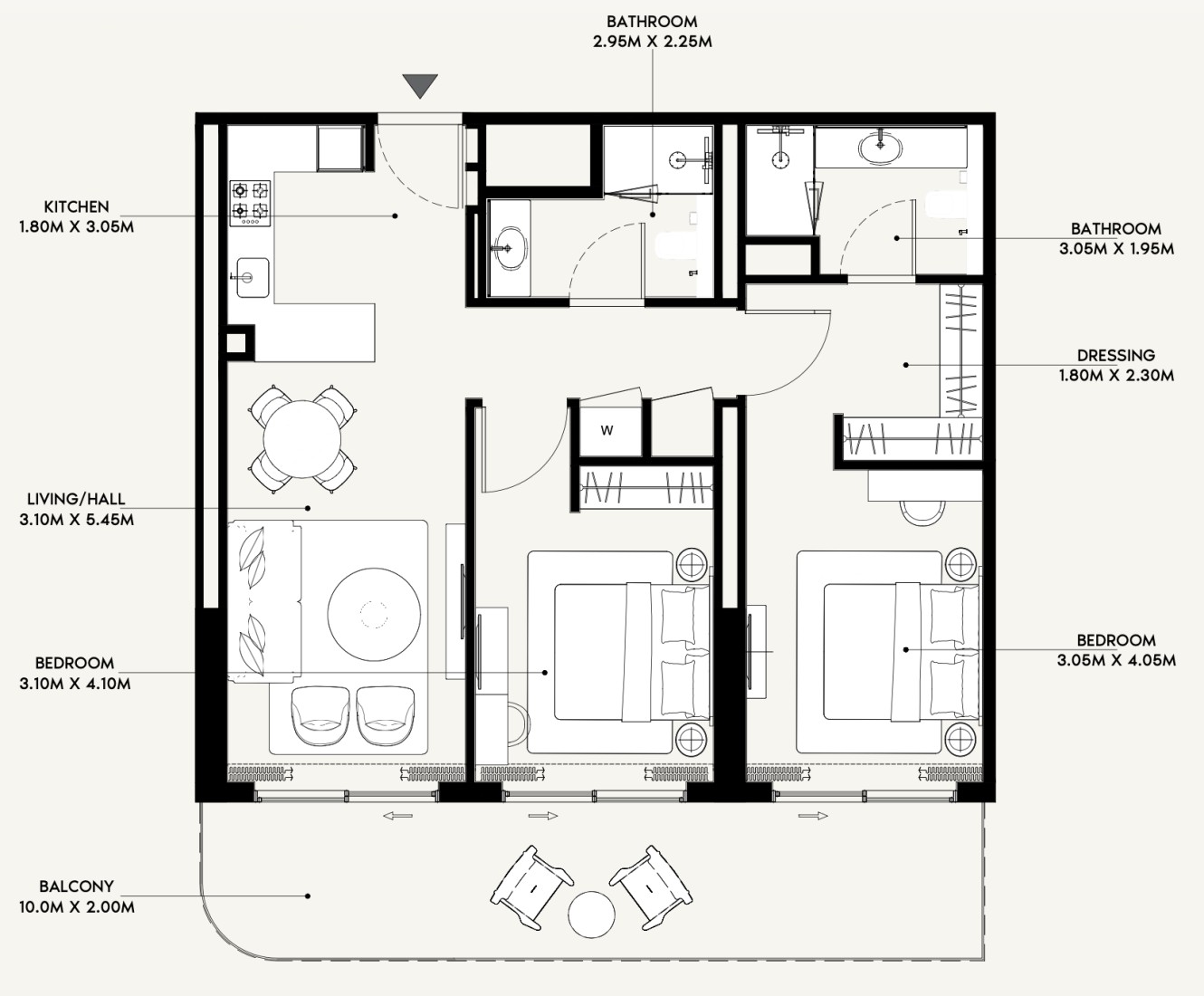 2 Bedrooms in Azizi Venice 13