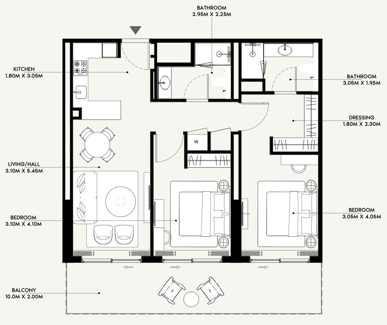 2 Bedrooms in Azizi Venice 13