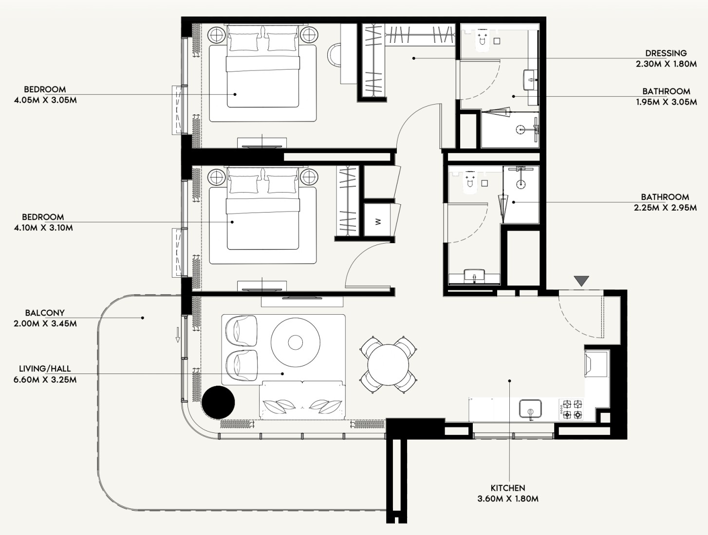 2 Bedrooms in Azizi Venice 13
