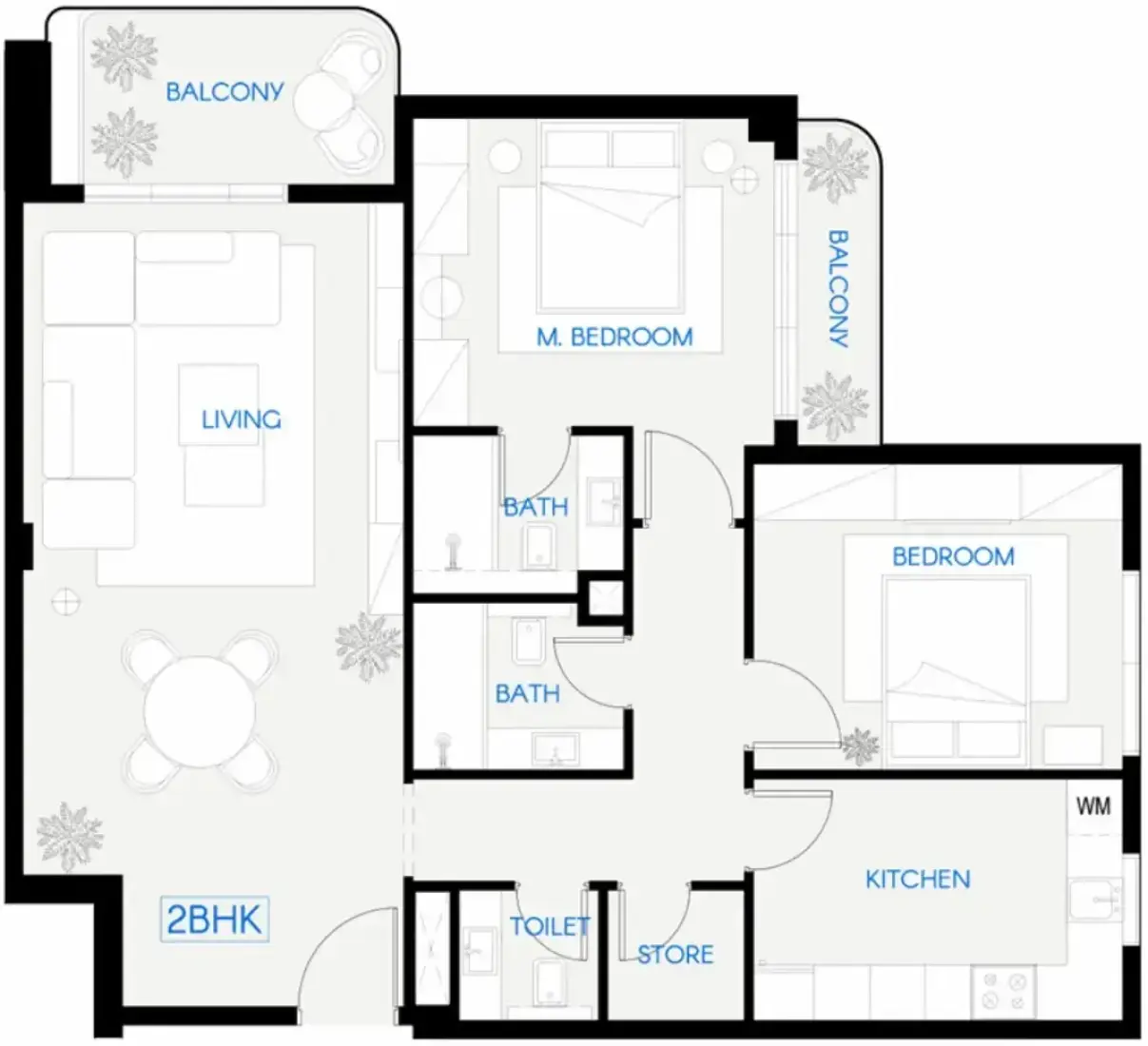 2 Bedrooms in Celestara Residences
