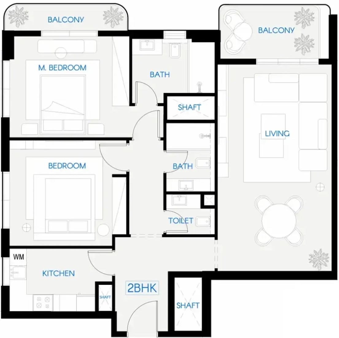2 Bedrooms in Celestara Residences