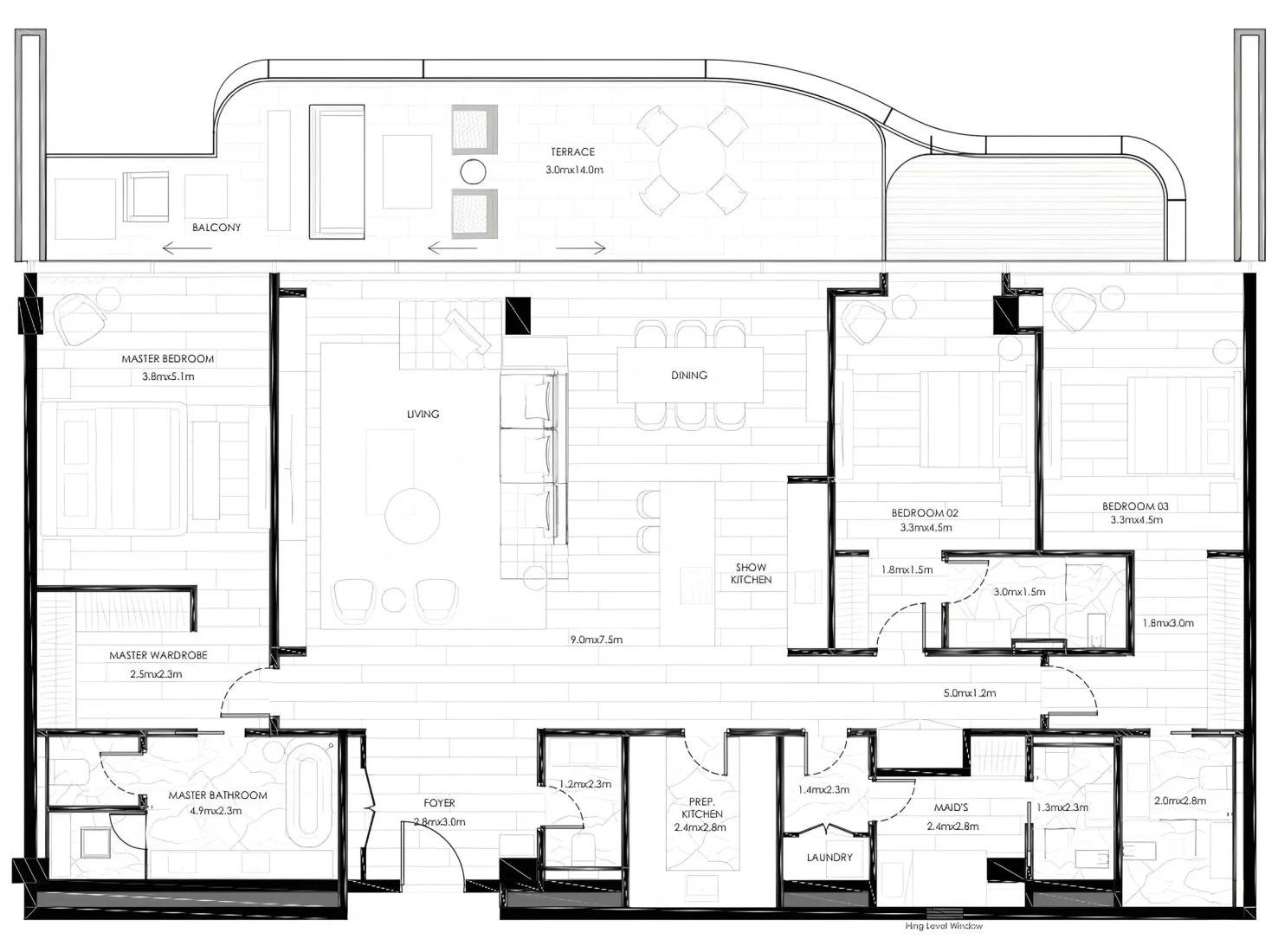 3 Bedrooms in The Alba Residences
