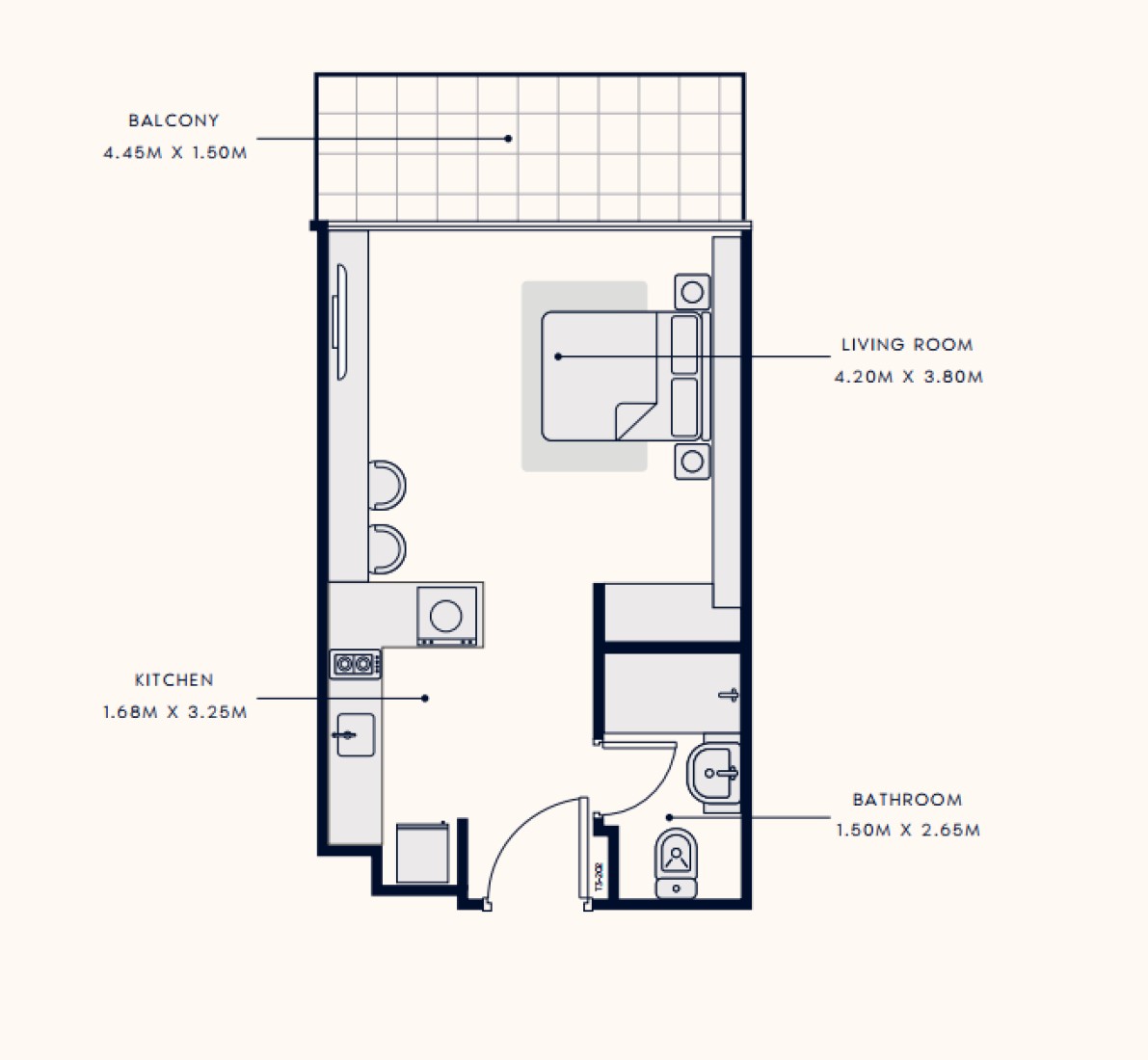 Studio in Riviera 58