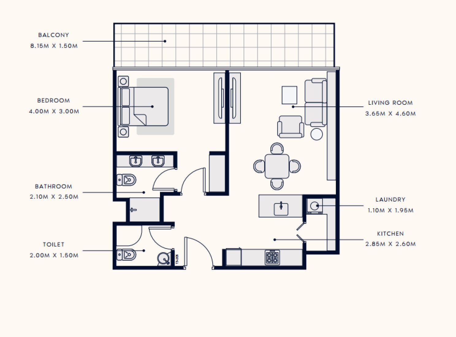 1 Bedroom in Riviera 58