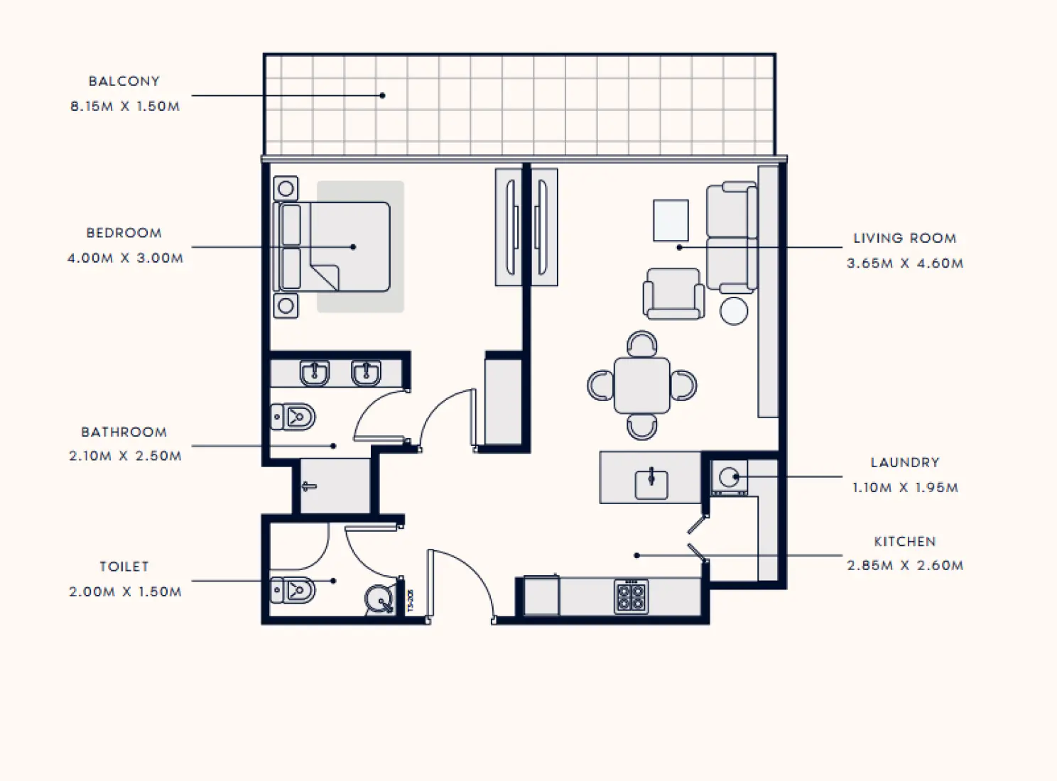 1 Bedroom in Riviera 58