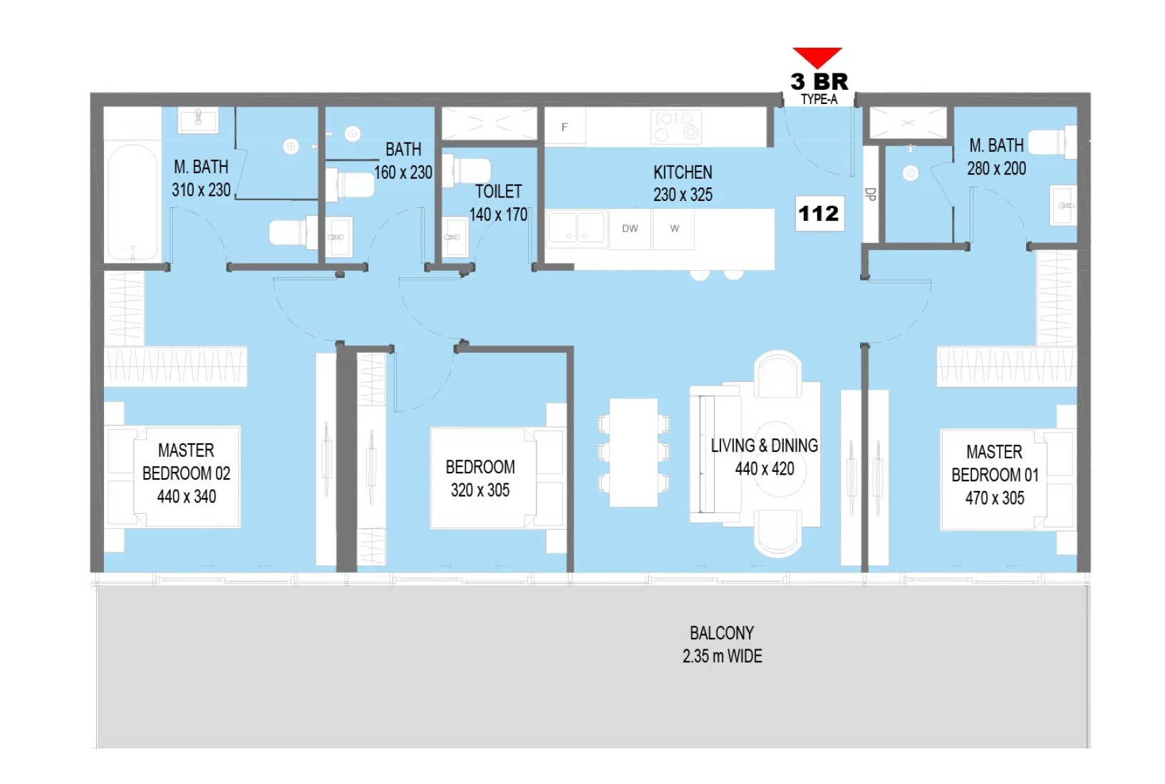 3 Bedrooms in Sensi