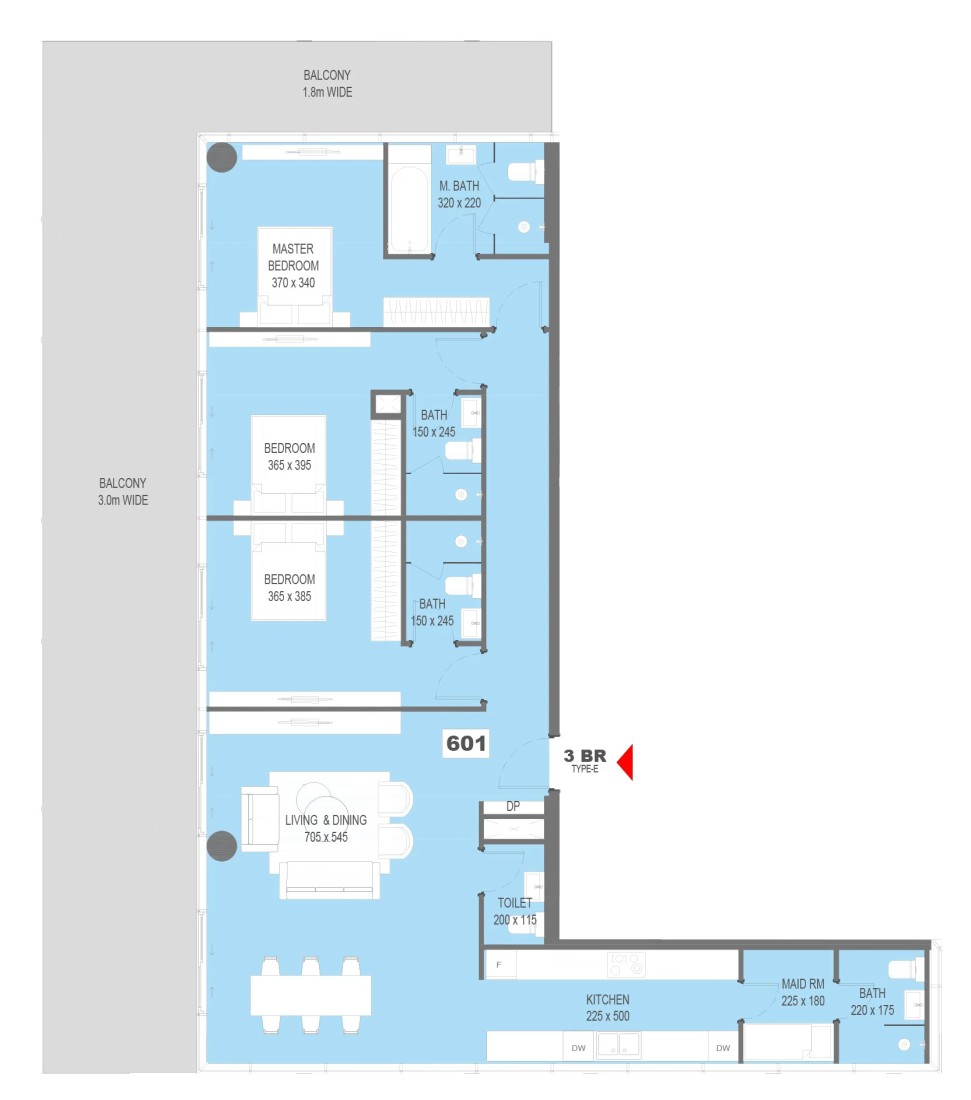3 Bedrooms in Sensi
