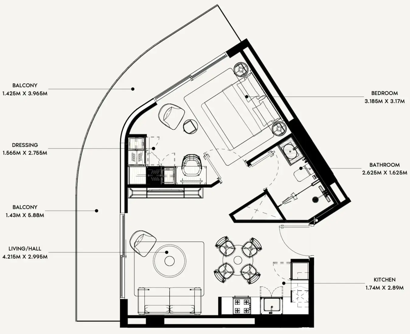 1 Bedroom in Azizi Rose