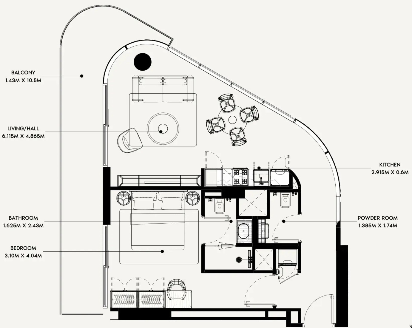 1 Bedroom in Azizi Rose