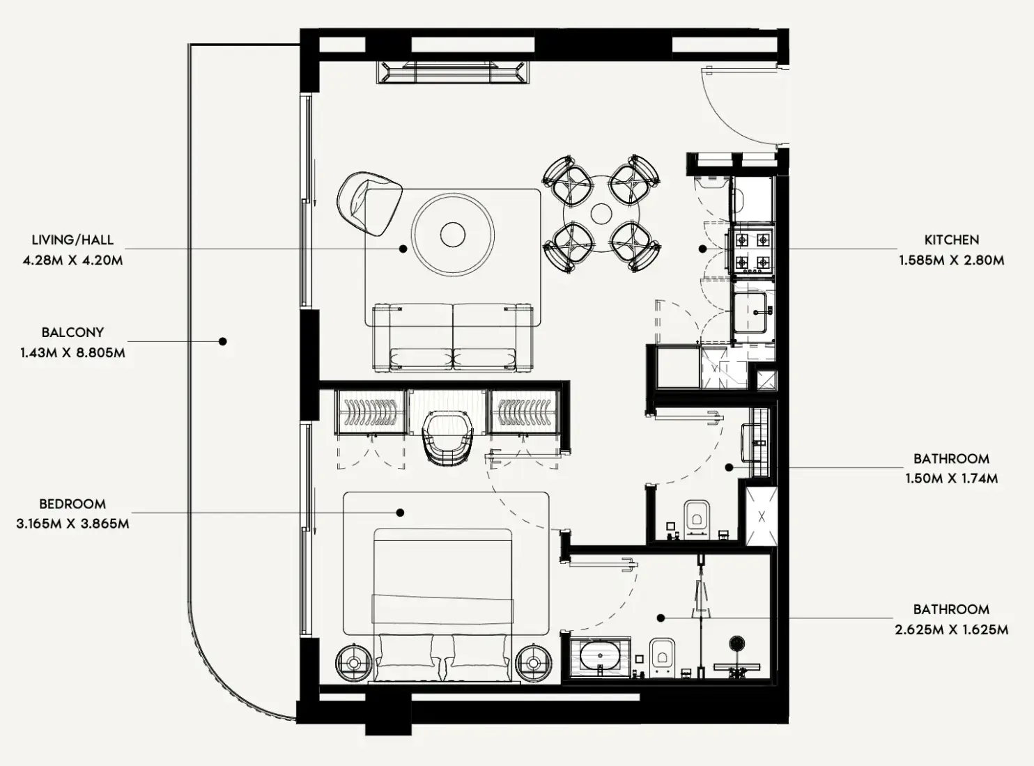 1 Bedroom in Azizi Rose