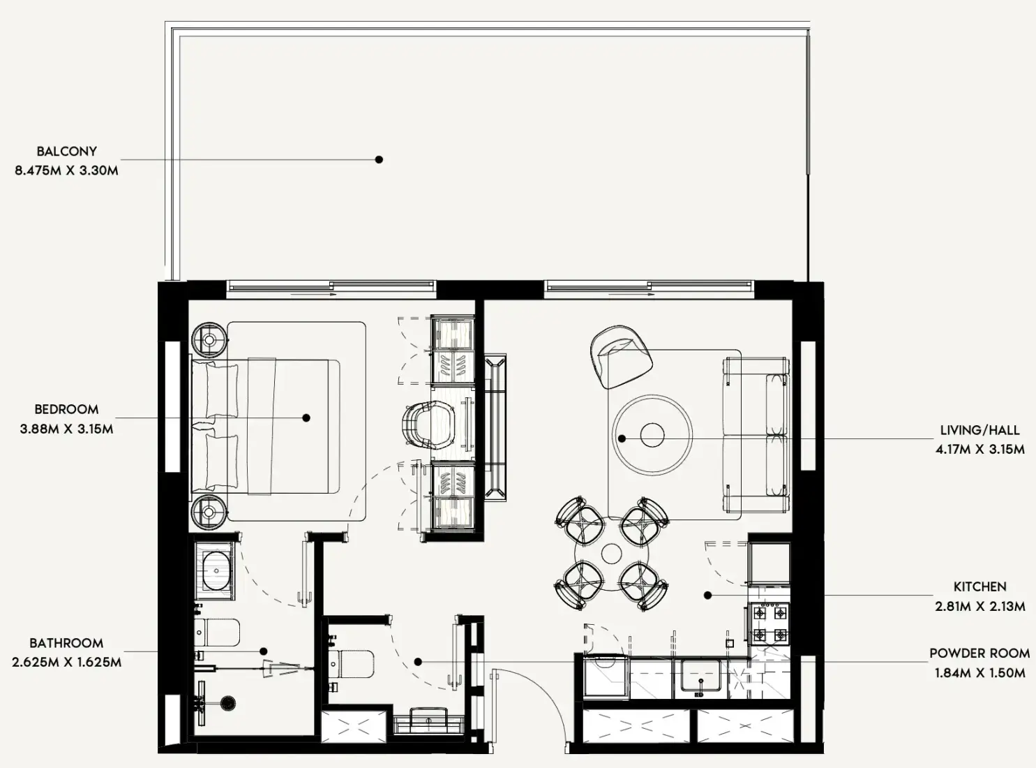 1 Bedroom in Azizi Rose