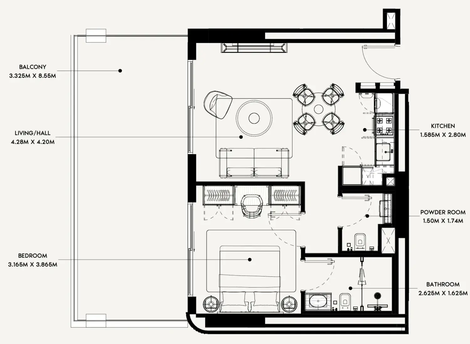 1 Bedroom in Azizi Rose