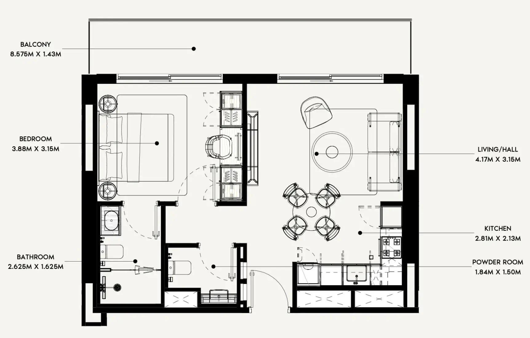1 Bedroom in Azizi Rose