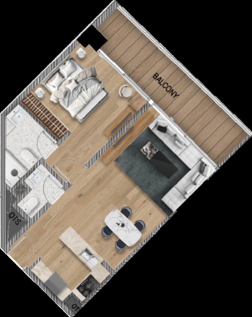 1 Bedroom in Bararigate by ADE