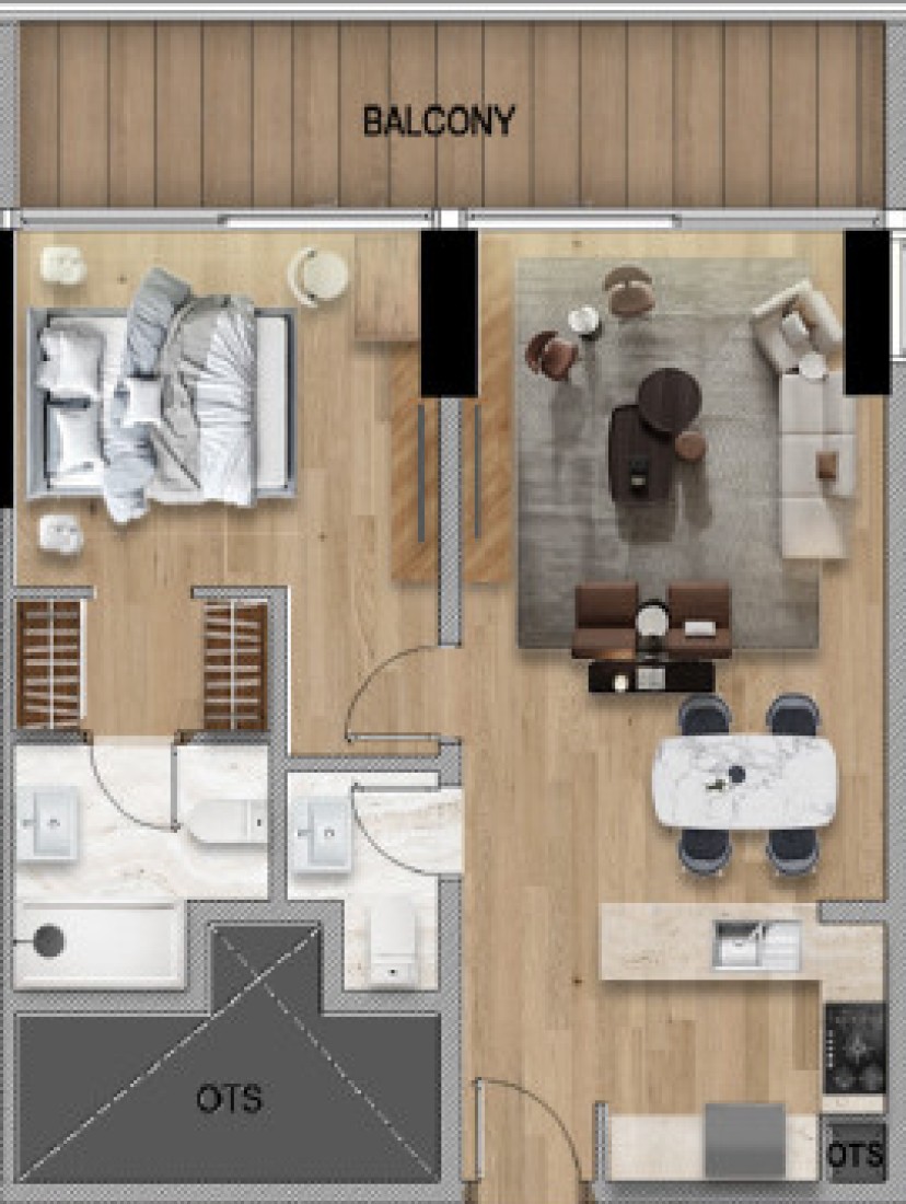 1 Bedroom in Bararigate by ADE