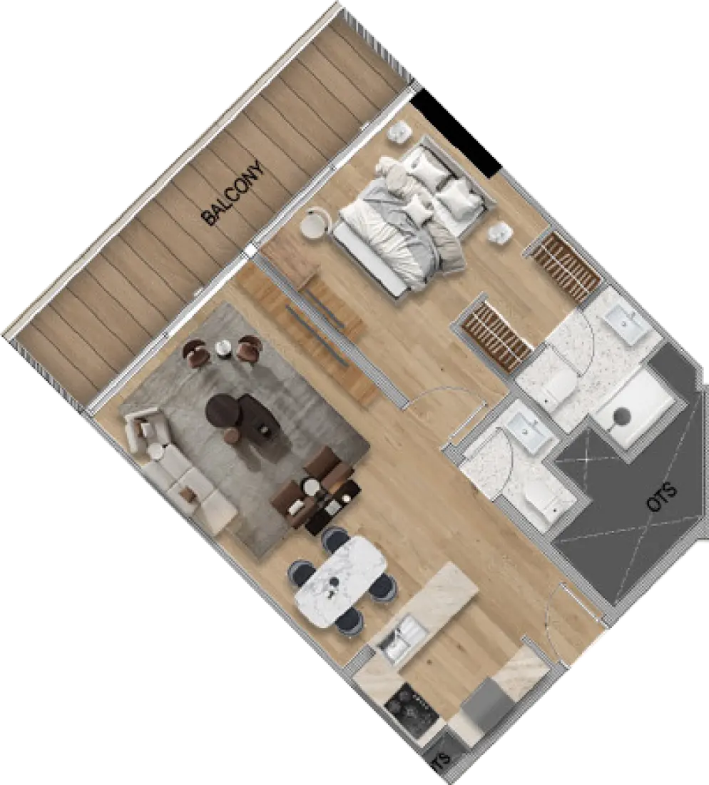 1 Bedroom in Bararigate by ADE