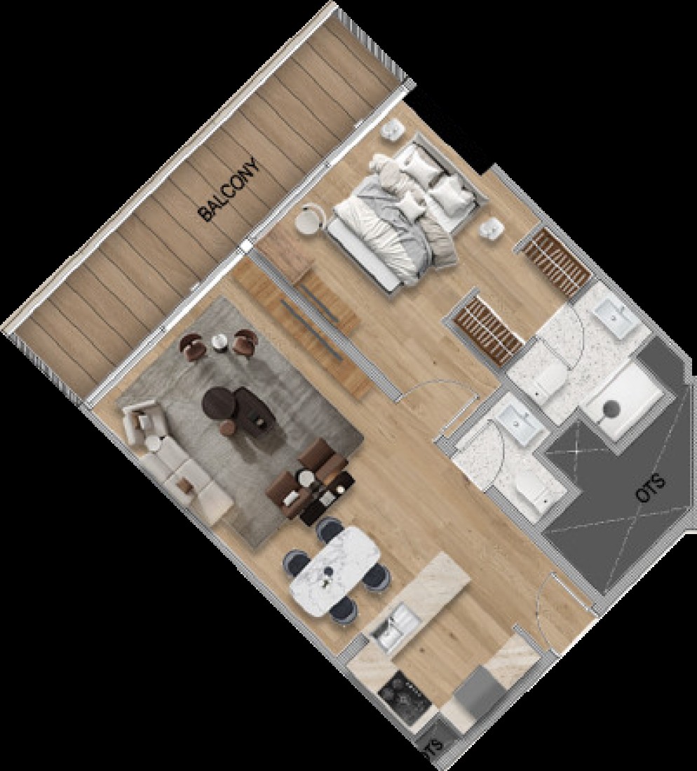 1 Bedroom in Bararigate by ADE