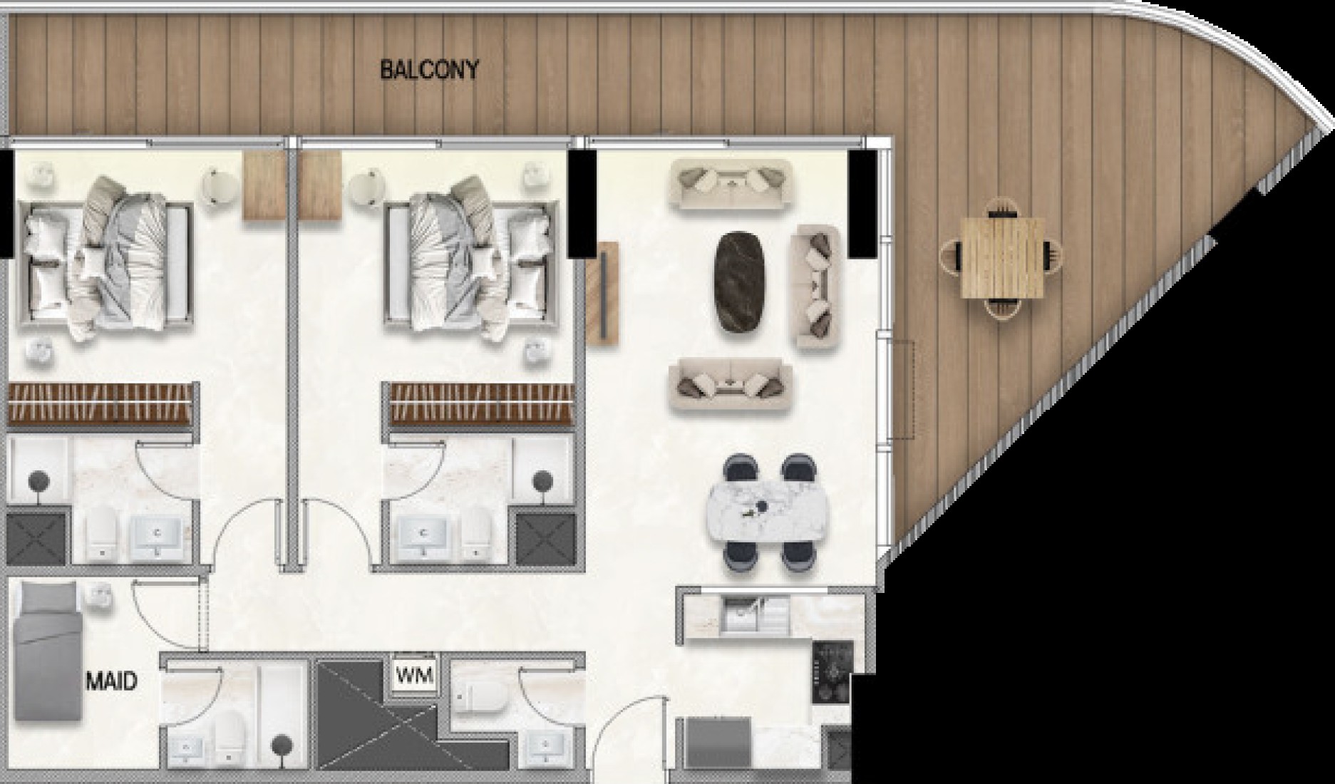 2 Bedrooms in Bararigate by ADE