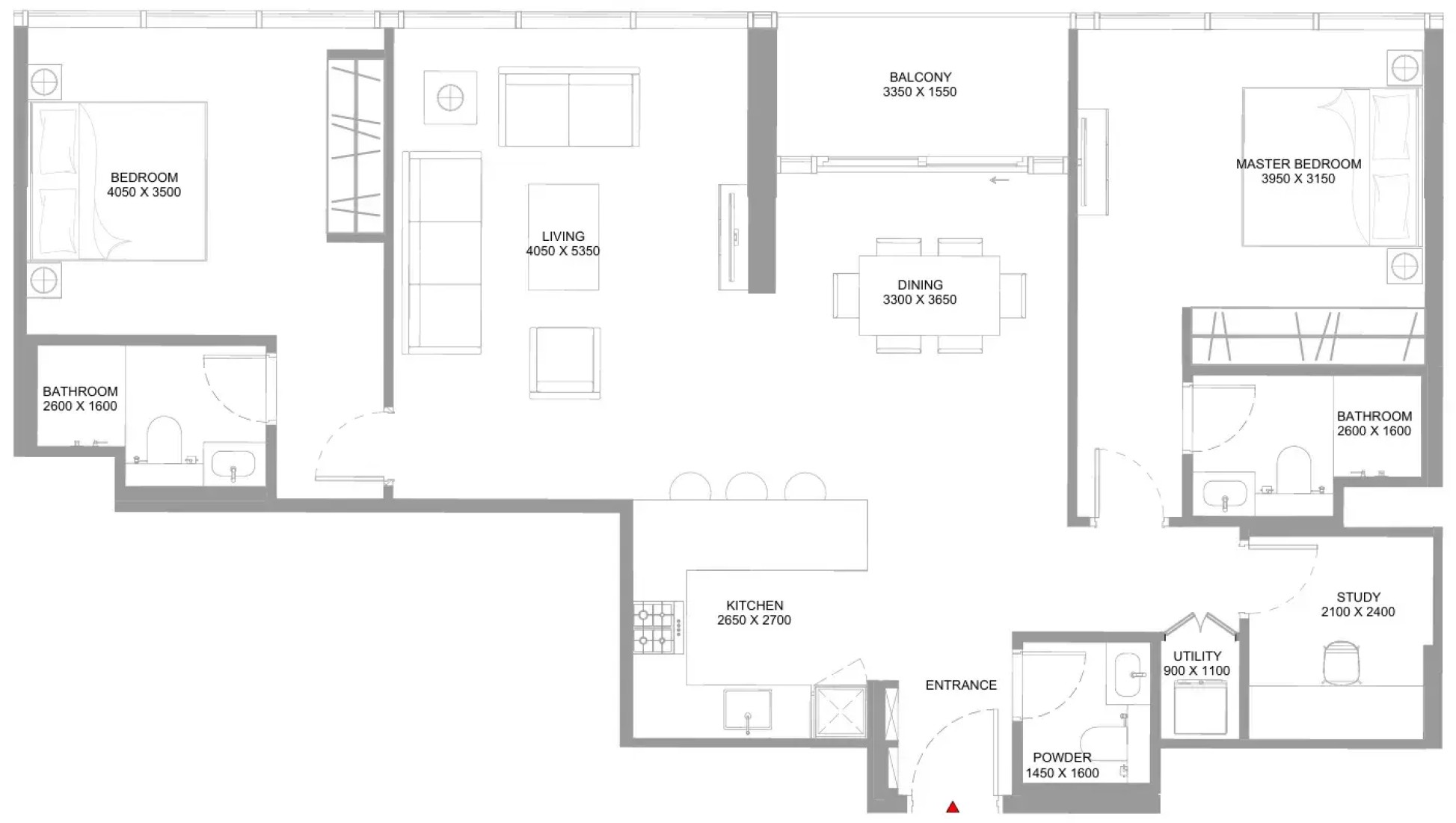 2 Bedrooms in Capeside Marina Residences