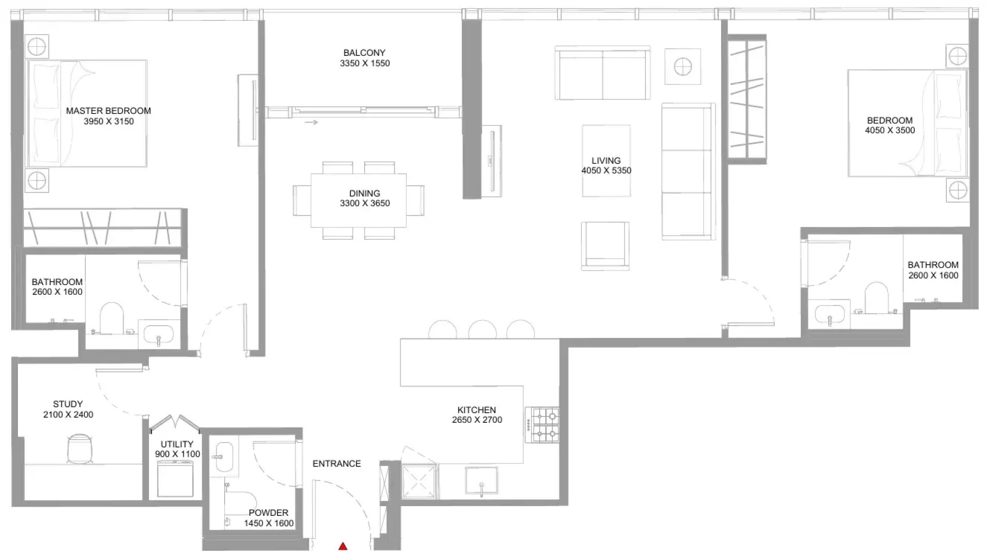 2 Bedrooms in Capeside Marina Residences