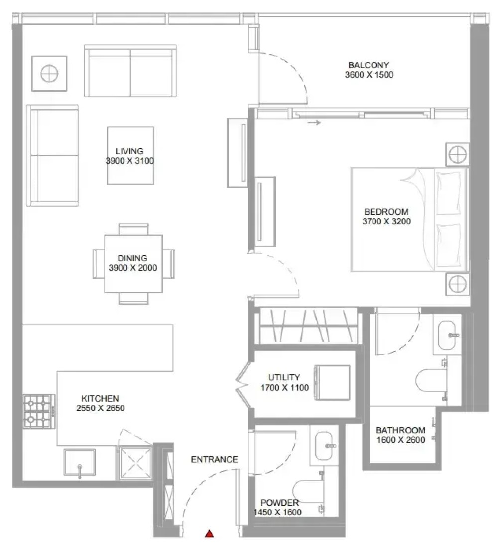 1 Bedroom in Capeside Marina Residences