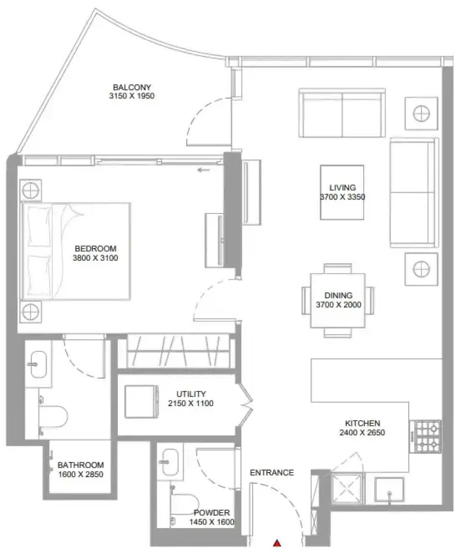 1 Bedroom in Capeside Marina Residences