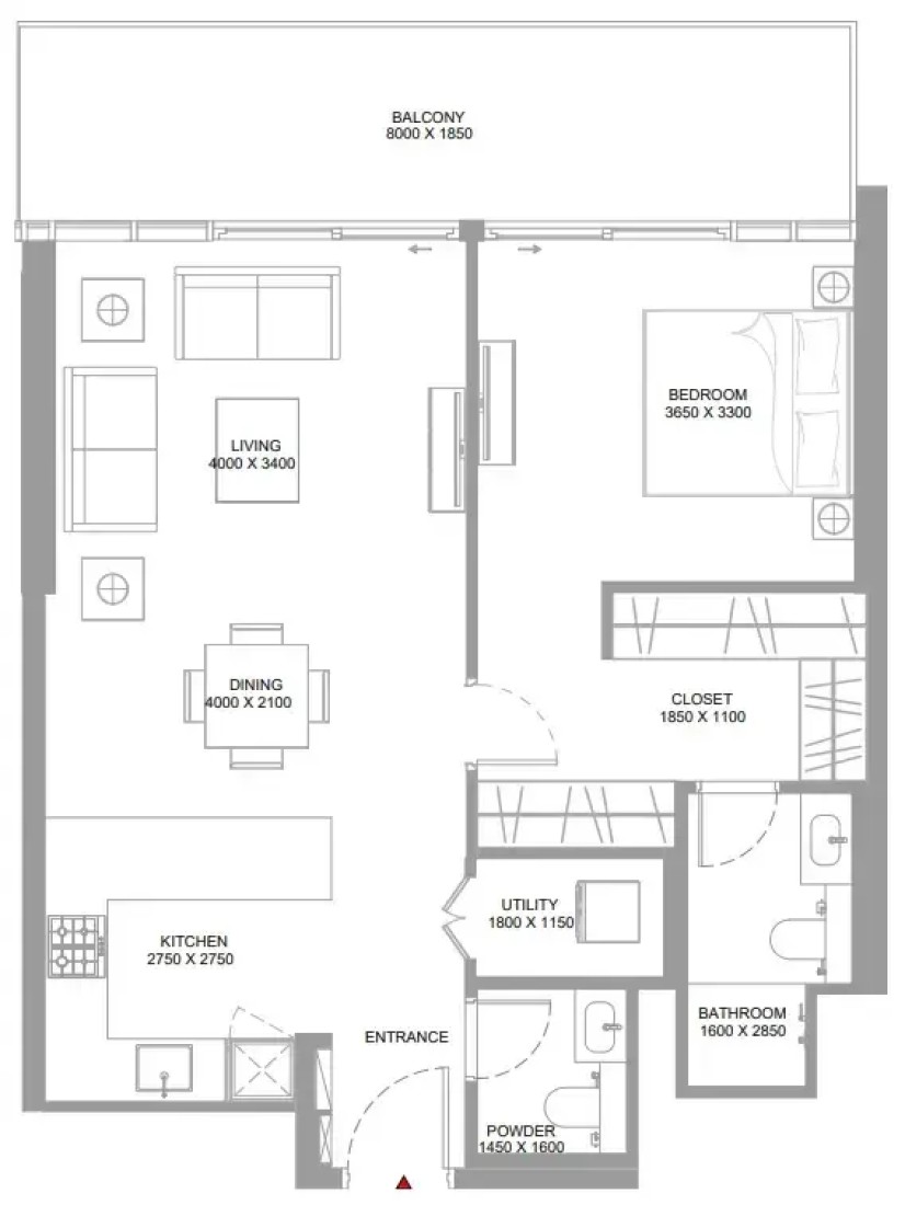 1 Bedroom in Capeside Marina Residences
