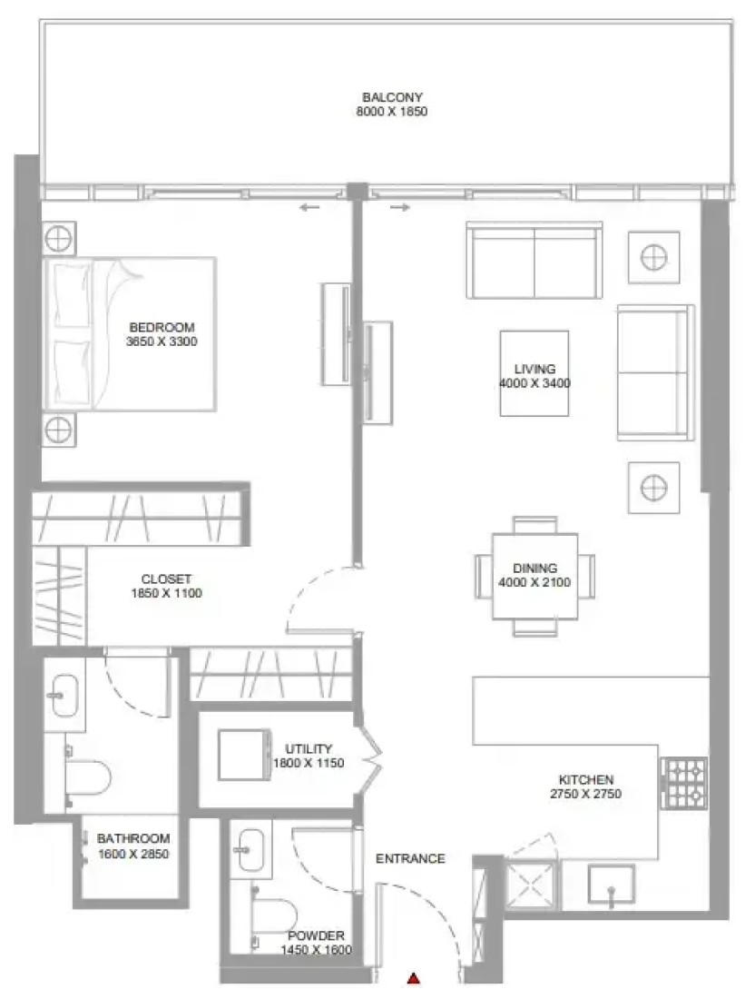 1 Bedroom in Capeside Marina Residences