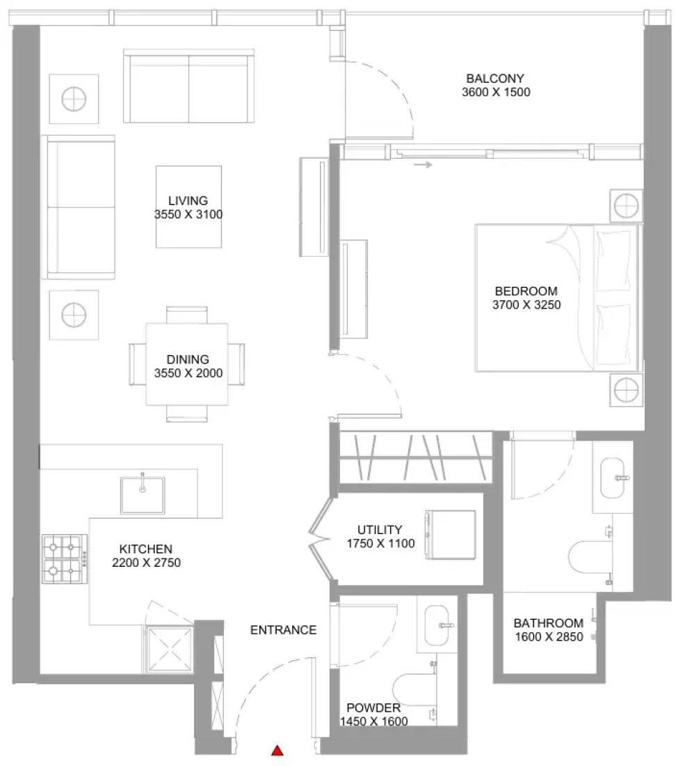 1 Bedroom in Capeside Marina Residences